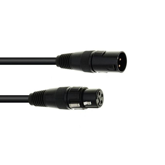 ΚΑΛΩΔΙΟ DMX 3PIN 1M ΜΑΥΡΟ ΚΑΛΩΔΙΟ DMX 3PIN 1M ΜΑΥΡΟ