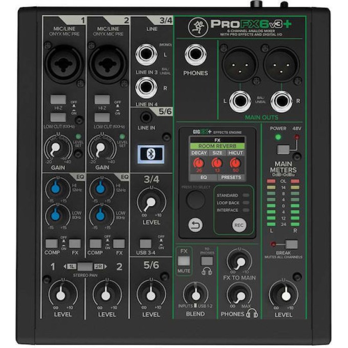 Mackie ProFX6v3 plus Αναλογική Κονσόλα Ήχου